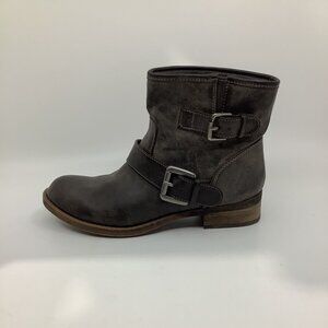 SHI by Journeys JOJO Gray Motorcycle Ankle Boots